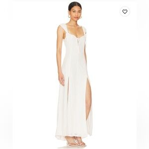 LPA Gabriella Eyelet Maxi Dress in Cream